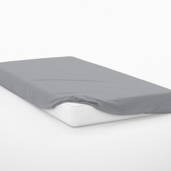Κατωσέντονο Μονό Exotic Line Grey Cotton Dimcol (100x200+30) Με Λάστιχο 1Τεμ