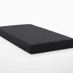 Κατωσέντονο Μονό Exotic Line Black Cotton Dimcol (100x200+30) Με Λάστιχο 1Τεμ