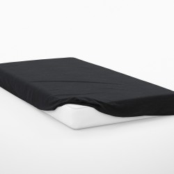 Κατωσέντονο Μονό Exotic Line Black Cotton Dimcol (100x200+30) Με Λάστιχο 1Τεμ