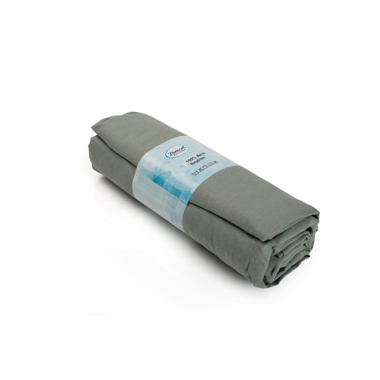 Κατωσέντονο King Size Exotic Line Olive Cotton Dimcol (180x200+30) Με Λάστιχο 1Τεμ