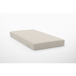 Κατωσέντονο Μονό Exotic Line Beige Cotton Dimcol (100x200+30) Με Λάστιχο 1Τεμ