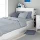 Σεντόνια Μονά Σετ Solid 505 Light Blue-Grey Cotton Dimcol (160x240) 2Τεμ