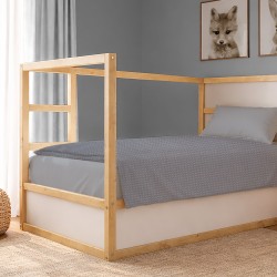Κουβέρτα Πικέ Μονή Solid Classic Grey Cotton Dimcol (165x270) 1Τεμ