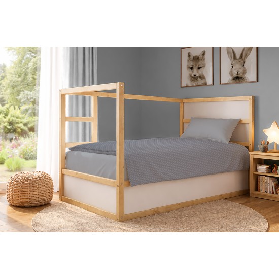 Κουβέρτα Πικέ Μονή Solid Classic Grey Cotton Dimcol (165x270) 1Τεμ