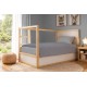 Κουβέρτα Πικέ Μονή Solid Classic Grey Cotton Dimcol (165x270) 1Τεμ