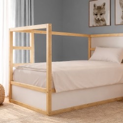 Κουβέρτα Πικέ Μονή Solid Classic Ecru Cotton Dimcol (165x270) 1Τεμ