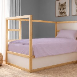 Κουβέρτα Πικέ Μονή Solid Classic Pastel Lilac Cotton Dimcol (165x270) 1Τεμ