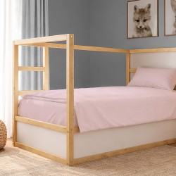 Κουβέρτα Πικέ Μονή Solid Classic English Rose Cotton Dimcol (165x270) 1Τεμ