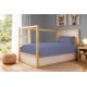 Κουβέρτα Πικέ Μονή Solid Classic Blue Cotton Dimcol (165x270) 1Τεμ