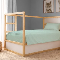 Κουβέρτα Πικέ Μονή Solid Classic Mint Cotton Dimcol (165x270) 1Τεμ