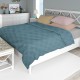 Κουβέρτα Πικέ Μονή Solid Petrol Cotton Dimcol (165x250) 1Τεμ