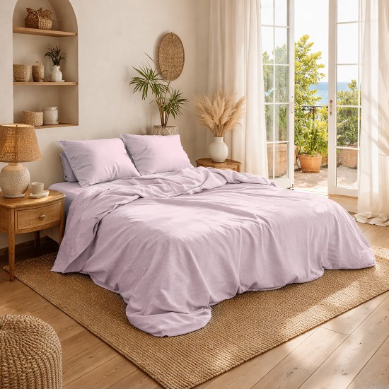 Κουβέρτα Πικέ Υπέρδιπλη Solid Classic English Rose Cotton Dimcol (225x270) 1Τεμ