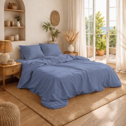 Κουβέρτα Πικέ King Size Solid Classic Blue Cotton Dimcol (255x270) 1Τεμ Κουβέρτα Πικέ King Size Solid Classic Blue Cotton Dimcol (255x270) 1Τεμ