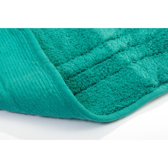 Πατάκια Μπάνιου  Σετ Zucchi Petrol Cotton Dimcol 3Τεμ