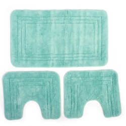 Πατάκια Μπάνιου  Σετ Zucchi Light Aqua Cotton Dimcol 3Τεμ