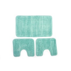 Πατάκια Μπάνιου  Σετ Zucchi Light Aqua Cotton Dimcol 3Τεμ