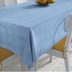 Τραπεζομάντηλο Ανεξίτηλο Νηματοβαφή Sky Blue Cotton Dimcol (140x200) 1Τεμ