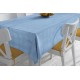 Τραπεζομάντηλο Ανεξίτηλο Νηματοβαφή Sky Blue Cotton Dimcol (140x200) 1Τεμ