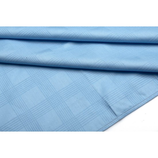 Τραπεζομάντηλο Ανεξίτηλο Νηματοβαφή Sky Blue Cotton Dimcol (140x200) 1Τεμ