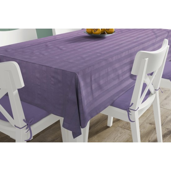 Τραπεζομάντηλο Ανεξίτηλο Νηματοβαφή Lilac Cotton Dimcol (140x140) 1Τεμ