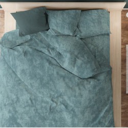 Παπλωματοθήκη Υπέρδιπλη Premium Shadow 616 Petrol Cotton Dimcol (220x240) 1Τεμ