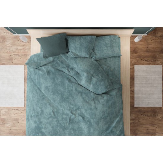 Παπλωματοθήκη Υπέρδιπλη Premium Shadow 616 Petrol Cotton Dimcol (220x240) 1Τεμ