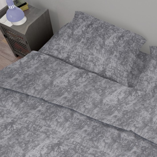 Πανωσέντονο King Size Premium Shadow 613 Dark Grey Cotton Dimcol (240x270) 1Τεμ