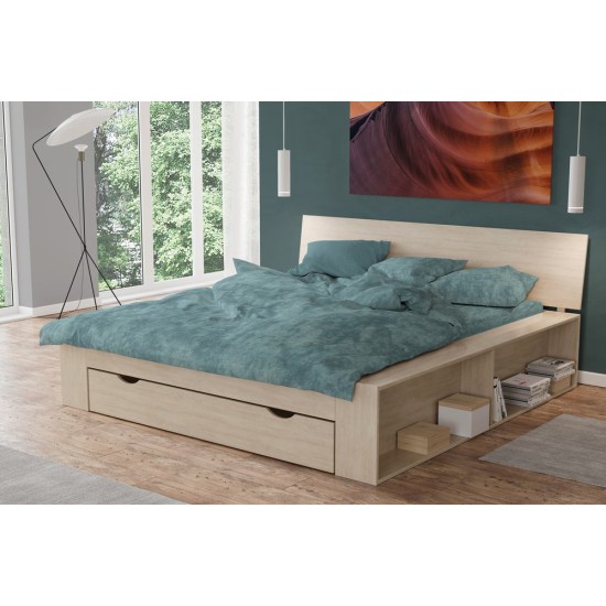 Πανωσέντονο Υπέρδιπλο Premium Shadow 616 Petrol Cotton Dimcol (220x240) 1Τεμ