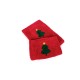 Πετσέτες Χριστουγεννιάτικες 0 Σετ Christmas Time Christmas Tree Red Cotton Dimcol 2Τεμ