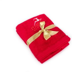 Πετσέτες Χριστουγεννιάτικες 0 Σετ Christmas Time Reindeer Red Cotton Dimcol 2Τεμ
