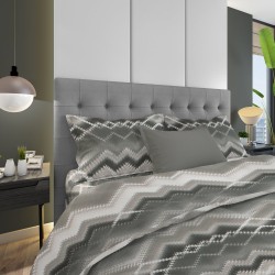 Μαξιλαροθήκη Φανελένια Ίρις 338 Grey Flannel Cotton Dimcol (50x70) 1Τεμ