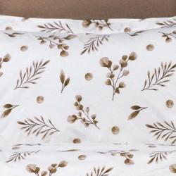 Μαξιλαροθήκη Φανελένια Μυρτώ 352 Beige Cotton Dimcol (50x70) 1Τεμ