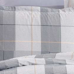 Μαξιλαροθήκη Φανελένια Αντιγόνη 339 Grey Cotton Dimcol (50x70) 1Τεμ