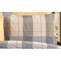 Μαξιλαροθήκη Φανελένια Αντιγόνη 340 Beige Cotton Dimcol (50x70) 1Τεμ