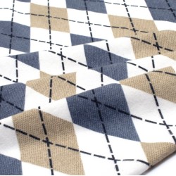 Σεντόνια Φανελένια Υπέρδιπλα Σετ Diamond 327 Blue Flannel Cotton Dimcol (220x240) 4Τεμ