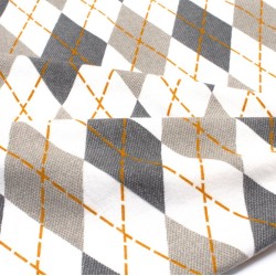 Σεντόνια Φανελένια Υπέρδιπλα Σετ Diamond 328 Grey Flannel Cotton Dimcol (220x240) 4Τεμ