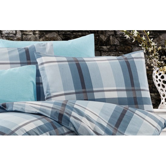Μαξιλαροθήκη Εκάβη 421 Sky Blue Polycotton Dimcol (50x70) 1Τεμ