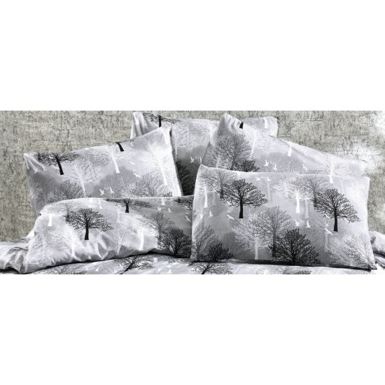 Μαξιλαροθήκη Forest 312 Grey Dimcol (50x70) 1Τεμ