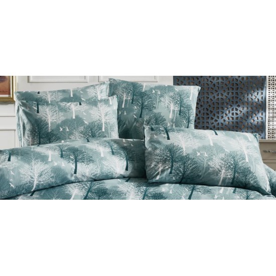 Μαξιλαροθήκη Forest 313 Petrol Dimcol (50x70) 1Τεμ