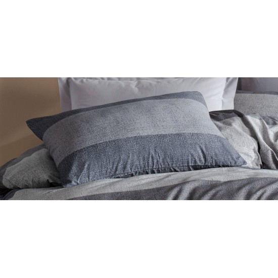 Μαξιλαροθήκη Νεφέλη 342 Grey Dimcol (50x70) 1Τεμ