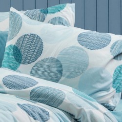 Μαξιλαροθήκη Print Κοραλία 467 Petrol Dimcol (50x70) 1Τεμ