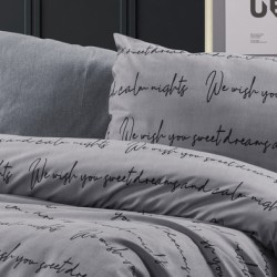 Μαξιλαροθήκη Print Αρίσβη 472 Grey Dimcol (50x70) 1Τεμ