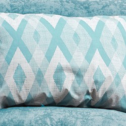 Μαξιλαροθήκη Print Ευδοξία 481 Petrol Dimcol (50x70) 1Τεμ