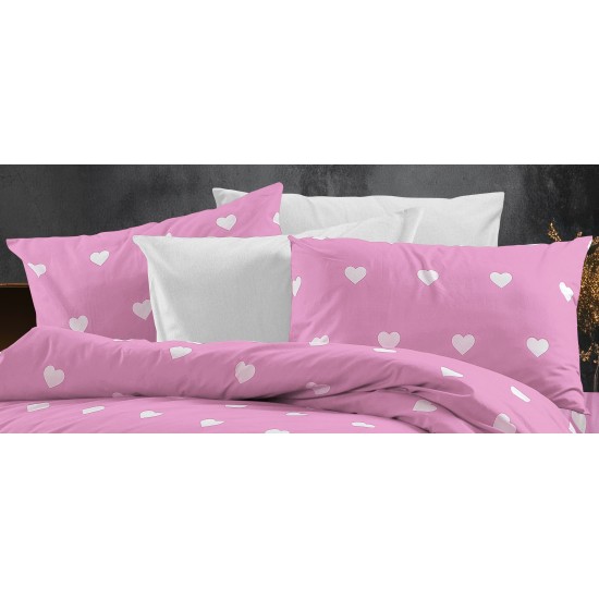 Μαξιλαροθήκη Print Αίσθησις 608 Pink Dimcol (50x70) 1Τεμ