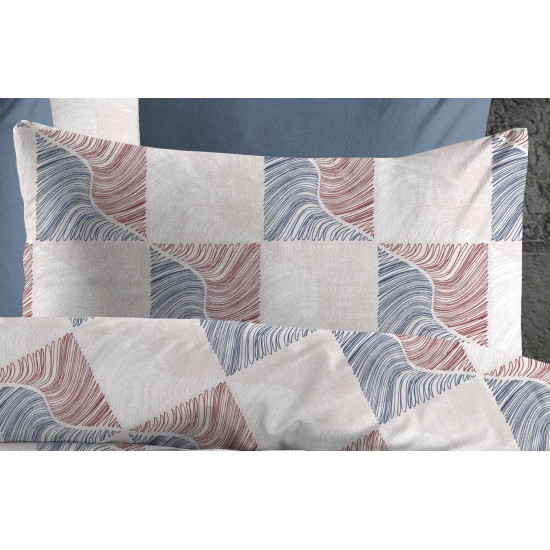 Μαξιλαροθήκες Κλεοπάτρα 610 Blue-Red Dimcol (50x70) 1Τεμ
