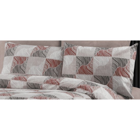 Μαξιλαροθήκες Κλεοπάτρα 611 Red-Black Dimcol (50x70) 1Τεμ