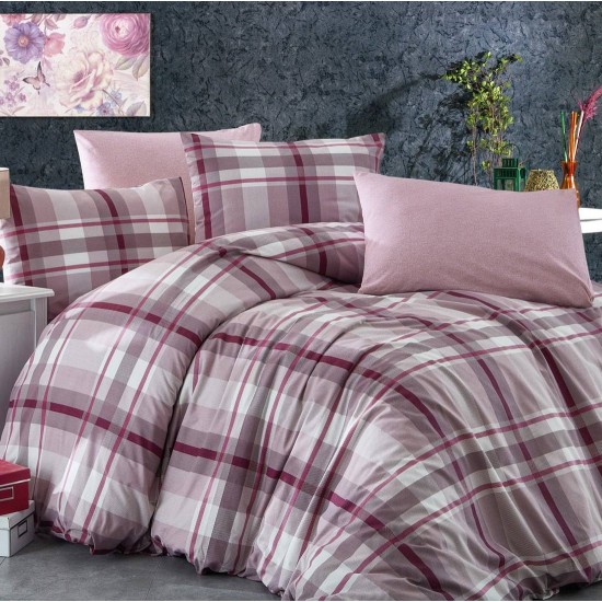 Σεντόνια King Σετ Εκάβη 422 Mauve Polycotton Dimcol (240x270) 4Τεμ