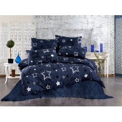 Σεντόνια Μονά Σετ Γαλαξίας 307 Dark Blue Dimcol (160x240) 3Τεμ