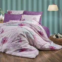 Παπλωματοθήκη Υπέρδιπλη Χλόη 457 Pink Dimcol (220x240) 1Τεμ