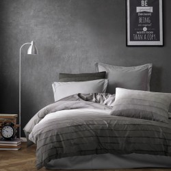 Σεντόνια King Σετ Print Shades Of Grey 485 Grey Dimcol (240x270) 4Τεμ